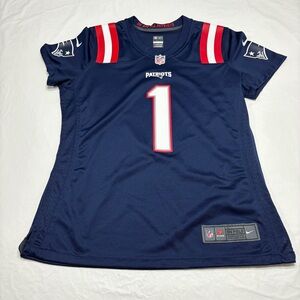 Nike On Field NFL New England Patriots Cam Newton #1 Jersey Women’s Large